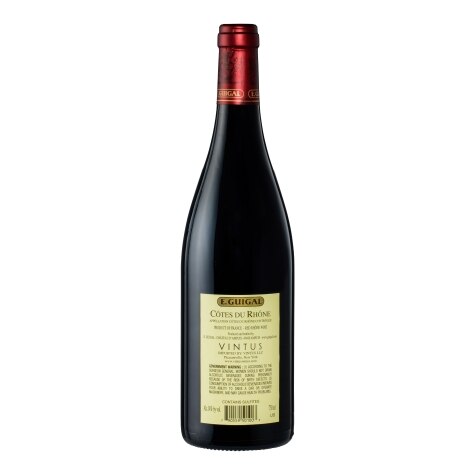 Vin Rouge Côtes du Rhône COTES DU RHONE GUIGAL : la bouteille de