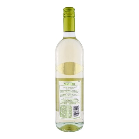 Barefoot Cellars Sauvignon Blanc White Wine, California, 750ml Glass Bottle  
